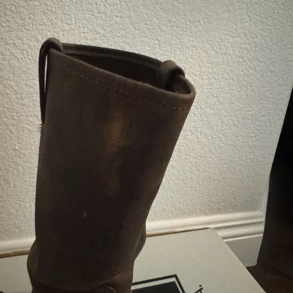 Tan Frye Harness Leather Boots - Picture 12 of 14